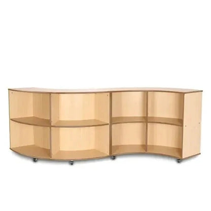 Curved Library Bookcase-Curved Library Bookcase