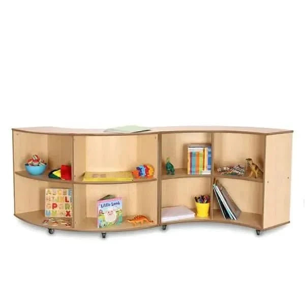 Curved Library Bookcase-Curved Library Bookcase