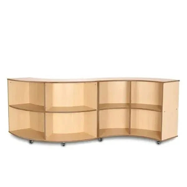 Curved Outwards Library Bookcase-Curved Outwards Library Bookcase
