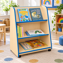 Denby Classroom Mobile Book Display in a bright early years classroom – view 1