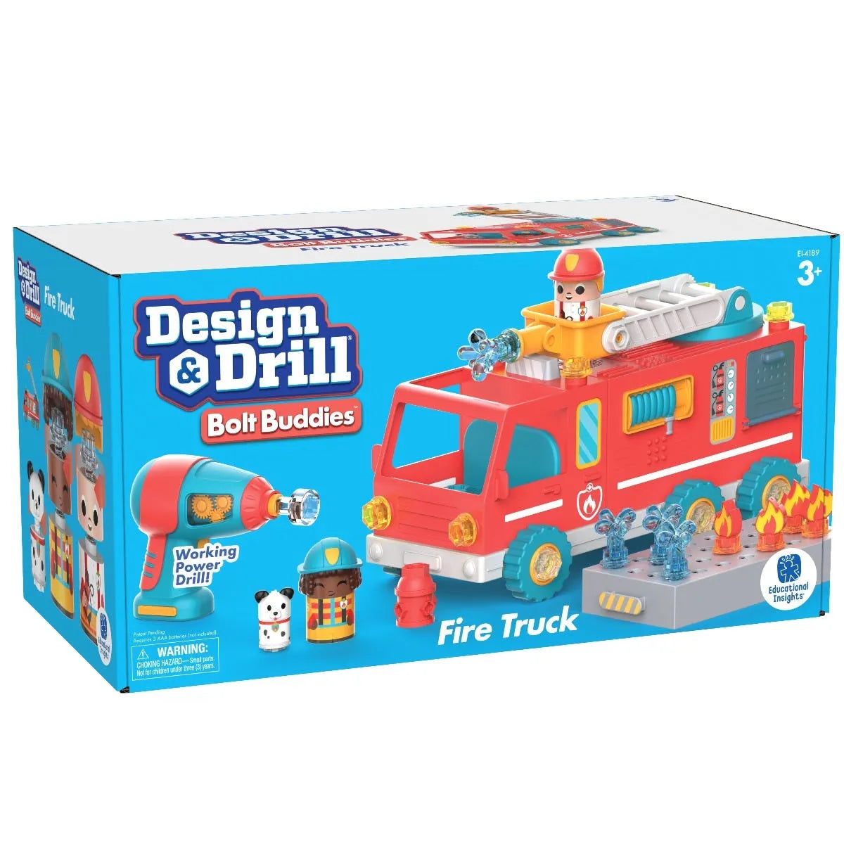 Design & Drill® Bolt Buddies Fire Truck-Design & Drill® Bolt Buddies Fire Truck