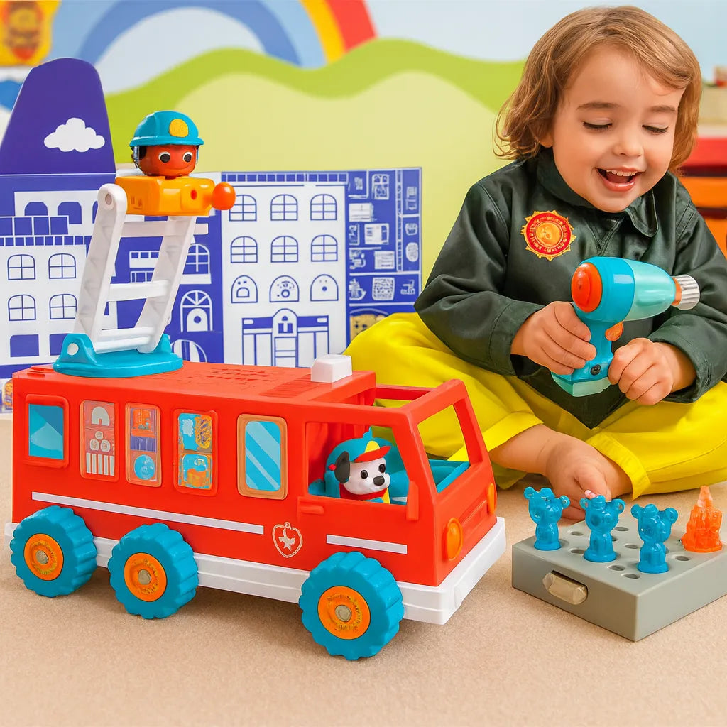 Design & Drill® Bolt Buddies Fire Truck-Design & Drill® Bolt Buddies Fire Truck