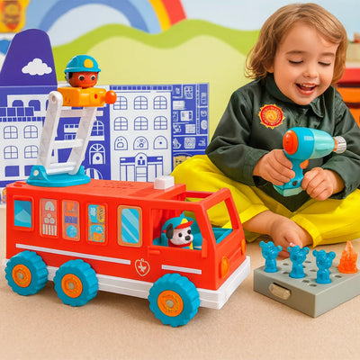 Design & Drill® Bolt Buddies Fire Truck-Design & Drill® Bolt Buddies Fire Truck