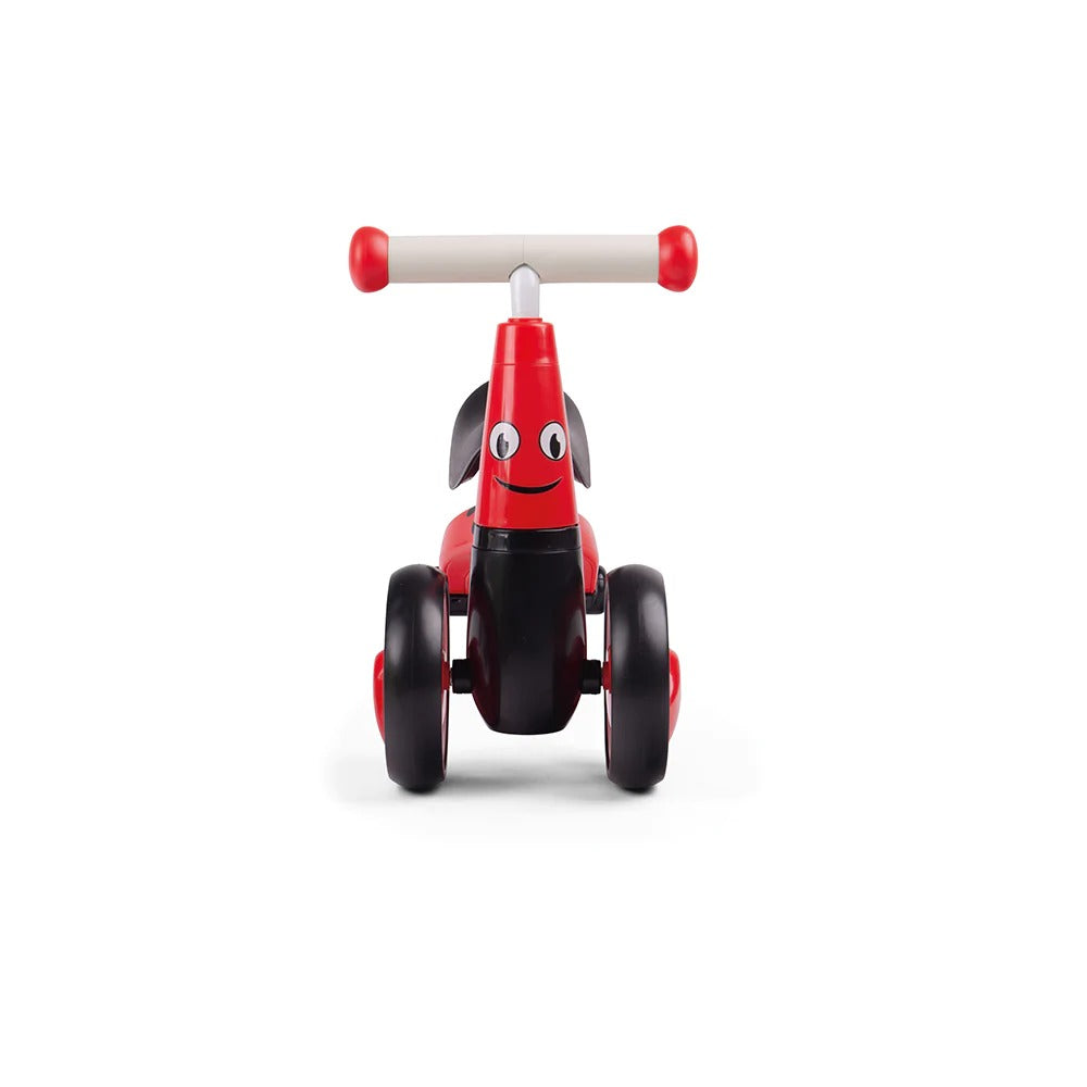 Diditrike Ladybird, The Diditrike Ladybird is a unique, early year's ride on toy perfect for encouraging young children to explore gross motor skills. The Diditrike Ladybird has been intricately designed to provide ultimate support and stability as little ones improve their mobility. With smooth wheels and an easy to manoeuvre handle bar, this ride on toy glides along for seamless play. The quirky Diditrike Ladybird design makes for engaging play and the freewheeling design allows for serious whizzing aroun