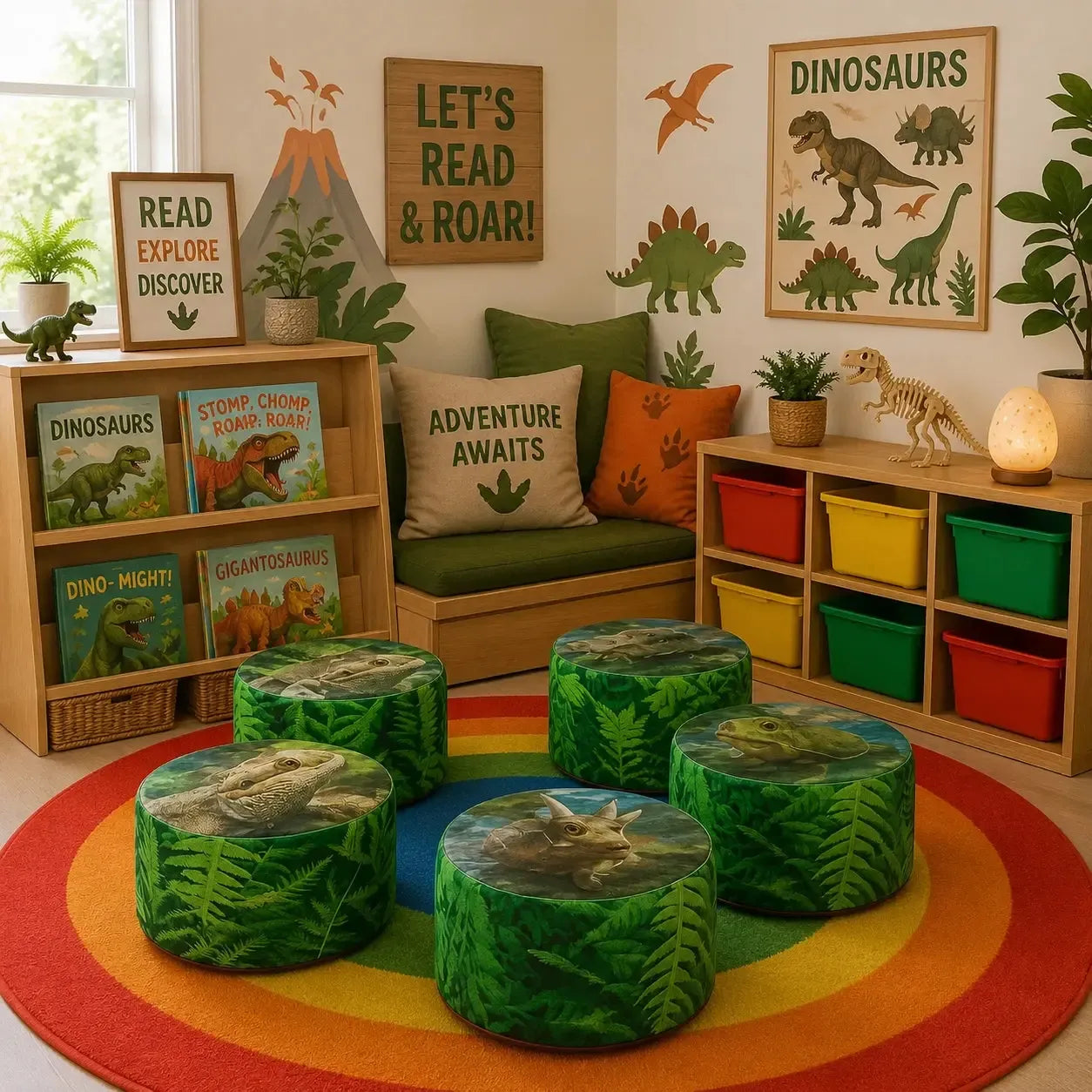 Dinosaur Beany Buffet Set of 4-Dinosaur Beany Buffet Set of 4