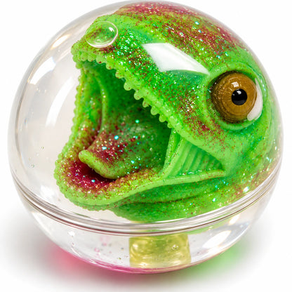 Dinosaur Light Up Ball With Sparkly Stardust-Dinosaur Light Up Ball With Sparkly Stardust