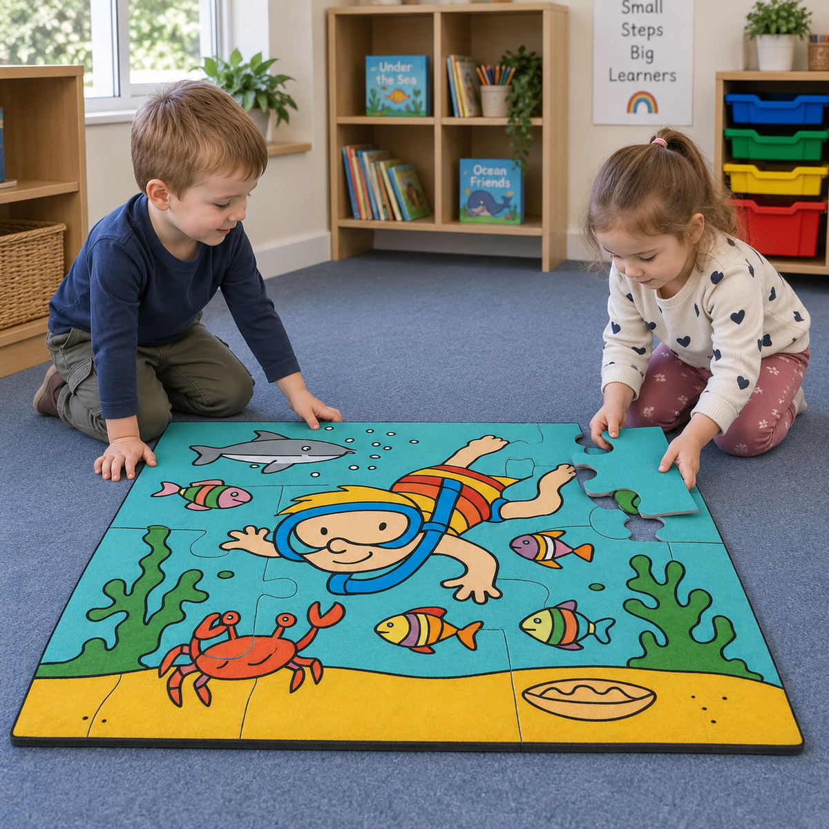 Diver Jumbo Puzzle lifestyle image 5 of 8
