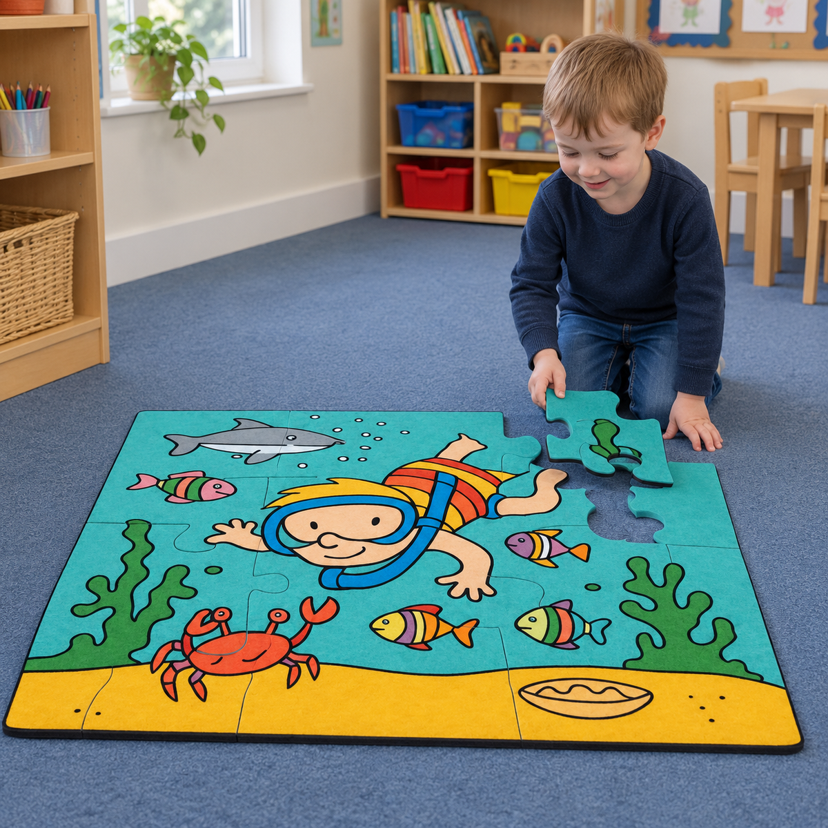Diver Jumbo Puzzle lifestyle image 7 of 8