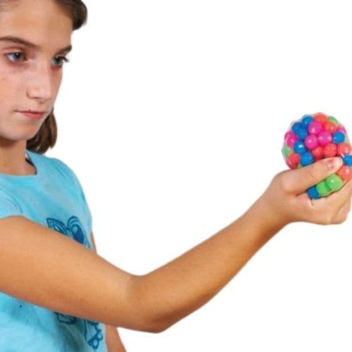 DNA Stress ball, DNA Sensory Balls are popular fidgets, stress-reducers and hand strengtheners for kids who love to squeeze. This DNA Fidget Ball offers a great feel, plus it is irresistibly "grabbable", almost impossible to put down. Variable resistance, with multiple smaller balls inside a clear cover looks like DNA. The DNA Stress balls are non-toxic and latex free.The DNA Sensory Ball is a durable gel filled ball with wonderful movement and texture. The DNA Stress ball is designed for students with spec