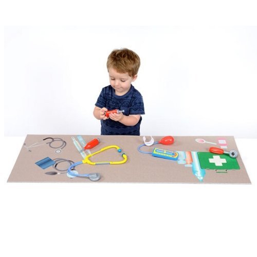 Doctors Surgery Play Top, Revamp your everyday kindergarten tables into an imaginative space for budding young doctors with our Doctor's Surgery Play Top! Designed to spark creativity and encourage group play, this play top is the perfect add-on for an immersive role-play experience. Features of the Doctors Surgery Play Top: 👨‍⚕️ Doctor's Surgery Theme: Medical-themed design that engages children in realistic role-playing scenarios. 👫 Inclusive Play: The Play Top is spacious enough to accommodate several ch