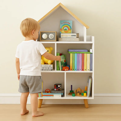 Dollhouse Cottage Bookcase-Dollhouse Cottage Bookcase