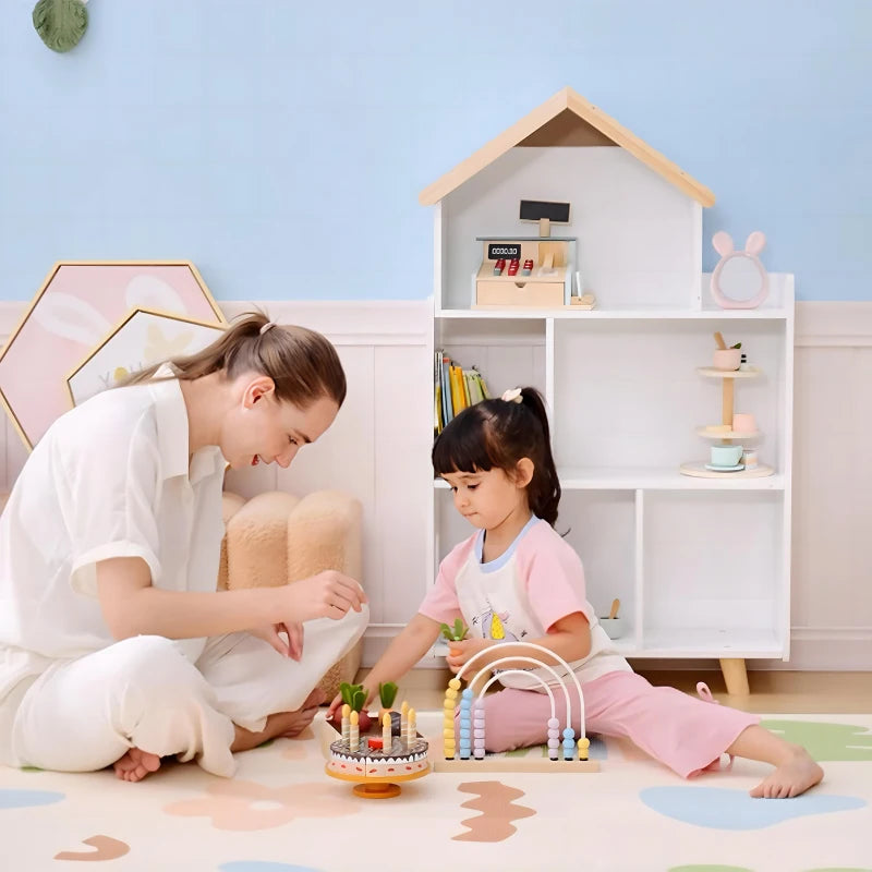 Dollhouse Cottage Bookcase-Dollhouse Cottage Bookcase