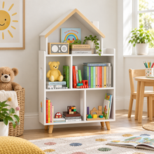 Dollhouse Cottage Bookcase in a bright early years classroom – view 1