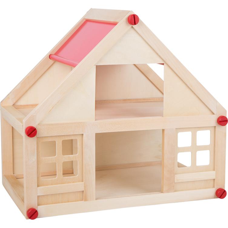 Doll's House with Furniture, This Doll's House with Furniture is the perfect gift for any child who loves to play house. With its easy-to-assemble design, young builders can have fun putting the walls together and creating their very own dream home.This doll house features two spacious floors, giving children ample space to let their creativity soar. With 22 pieces of furniture included, kids can decorate and furnish each room to their taste. The possibilities are endless, and there's no limit to the fun th