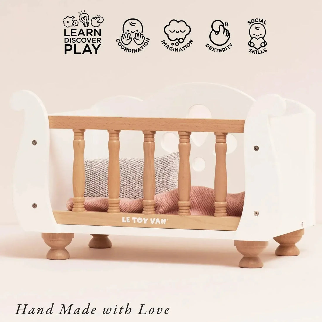 Dolls Wooden Cot-Dolls Wooden Cot