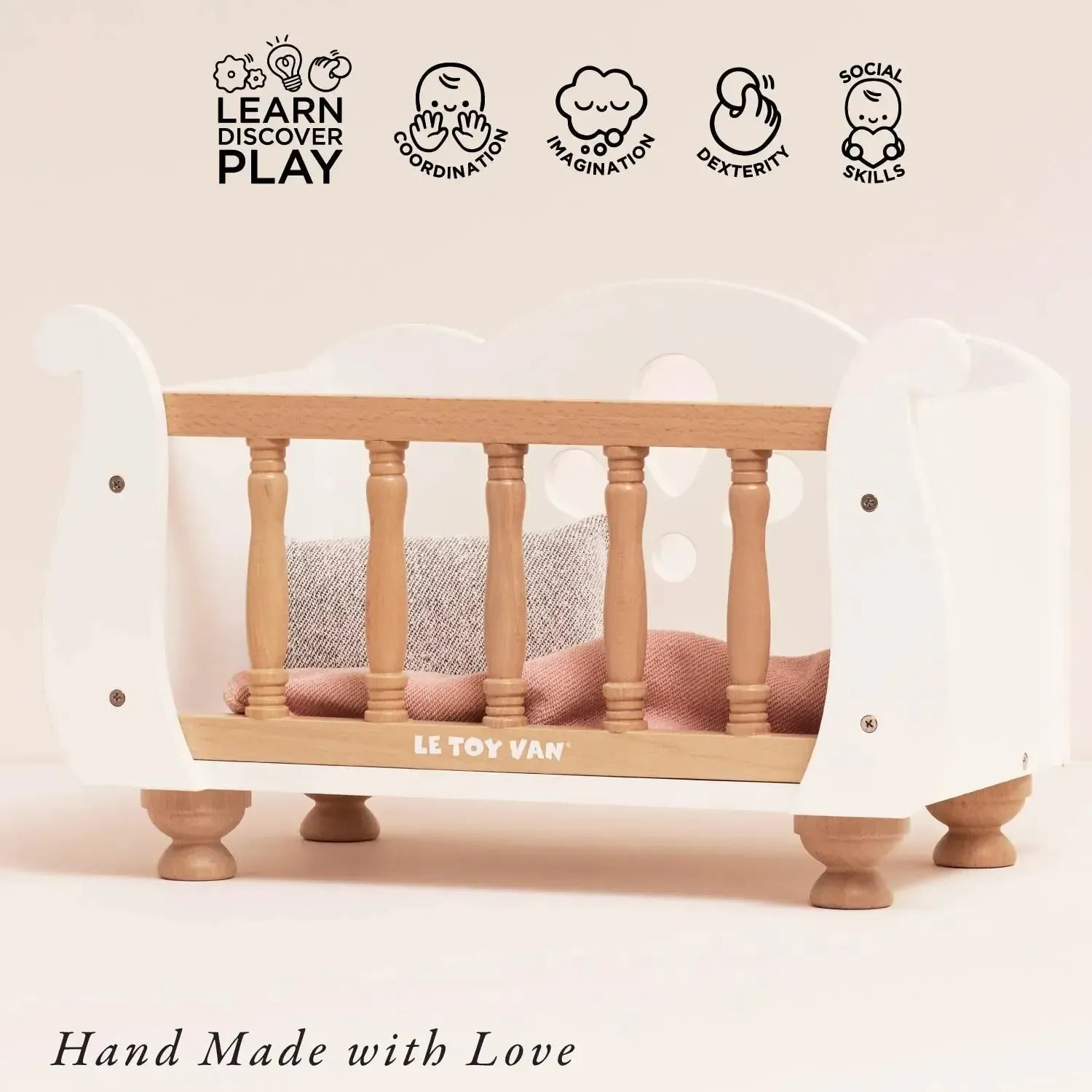 Dolls Wooden Cot-Dolls Wooden Cot