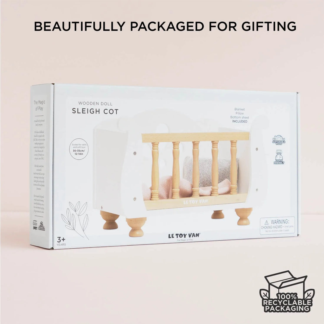 Dolls Wooden Cot-Dolls Wooden Cot