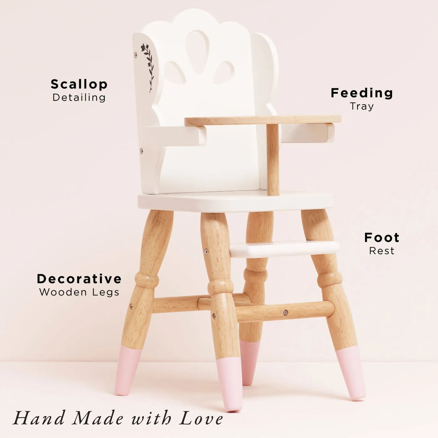 Dolls Wooden High Chair-Dolls Wooden High Chair