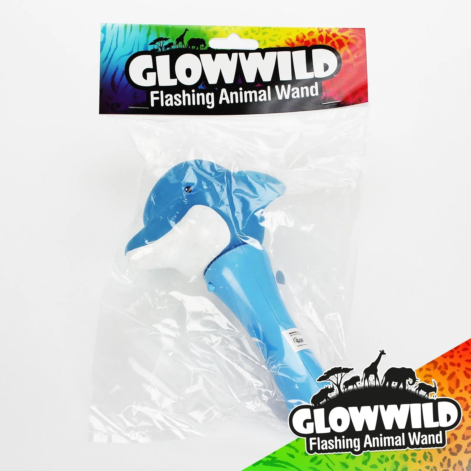 Dolphin Mini Light Up Animal Wand 7"-Dolphin Mini Light Up Animal Wand 7"