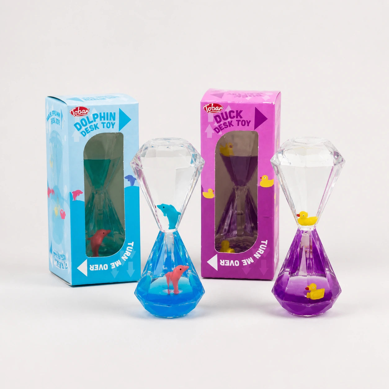 Dolphin or Duck Desk Toy Liquid Timer-Dolphin or Duck Desk Toy Liquid Timer