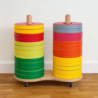 Donut Multi-Seat Trolley with 24 Cushions-Donut Multi-Seat Trolley with 24 Cushions