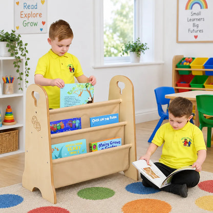 Double Book Bag Storage in a bright early years classroom – view 2