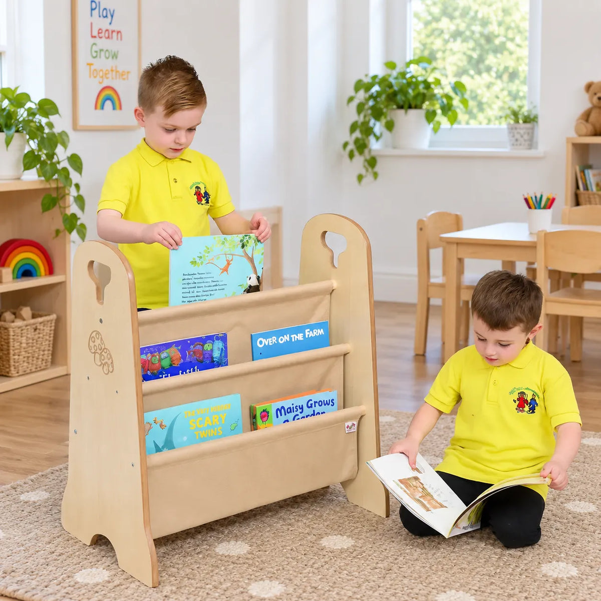 Double Book Bag Storage in a bright early years classroom – view 8