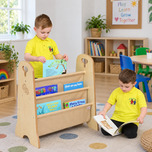 Double Book Bag Storage in a bright early years classroom – view 1