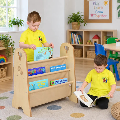 Double Book Bag Storage in a bright early years classroom – view 1