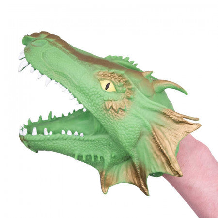 Dragon Hand Puppet, The Dragon Hand Puppet - Roaring Fun for Imaginative Play!Our Dragon Hand Puppet is the perfect companion for young adventurers and imaginative play. Here's what you need to know about this exciting puppet: Dragon-Themed Fun: Shaped like a playful dragon, this hand puppet sparks creativity and encourages storytelling. Kids can bring their dragon tales to life with this exciting puppet. Easy to Use: Slip the Dragon Hand Puppet onto your hand, and you're ready for action. Operate the puppe