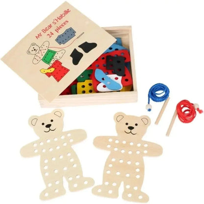Dress-Up Bears Threading Game-Dress-Up Bears Threading Game