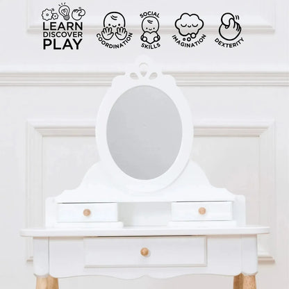 Dressing-up Vanity Table & Stool-Dressing-up Vanity Table & Stool