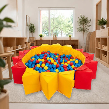 Dublup Ball Pool with 750 balls in a inclusive nursery movement room