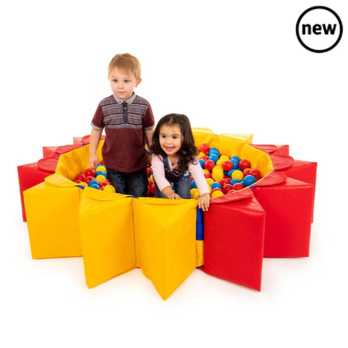 Dublup Ball Pool w/750 balls, The Dublup Ball Pool is the most versatile ball pool ever. Two Dublup Agility Sets are used to create a portable and easily stored ball pool, suitable for 6 children. It looks spectacular and has great play value, which makes it a real favourite with children. The Dublup Ball Pool's robust construction, combined with easy storage and two minute assembly, make it a winner with staff too. When the ball pool is not in use, the two Dublup Agility sets can be used for further play d