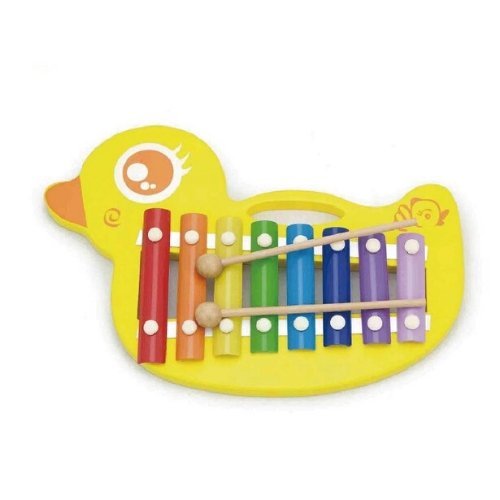 Duck Xylophone, Bright and colourful musical duck xylophone which will engage Children with bright colour and delightful sound. This appealing Duck Xylophone character makes some great musical sounds from the ringing bars. Encourages listening and motor skills,hand-eye co-ordination, participation, as well as appealing to a child's creativity. Size: 32.5cm long Material: Wood Child-safe paint Metal Keys. Age: 18 months +, Duck Xylophone,musical xylophone toys,childrens xylophone,early years musical toys, Br