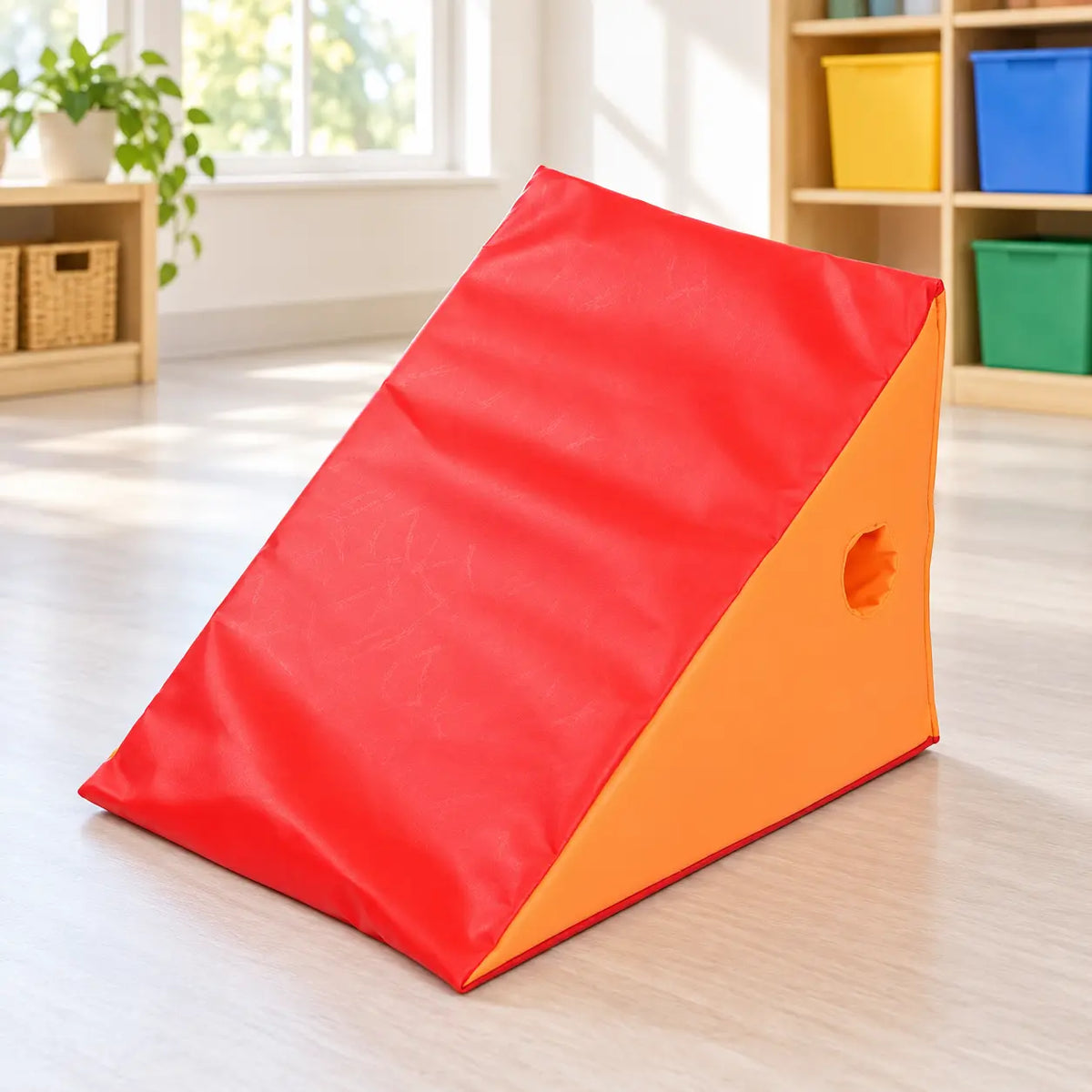 Early Years Interactive Climbable Soft Play Slope in a inclusive nursery movement room