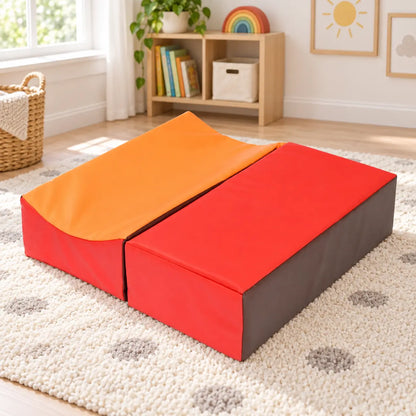 Early Years Rectangular Soft Play Toddle Block in a neutral nursery playroom