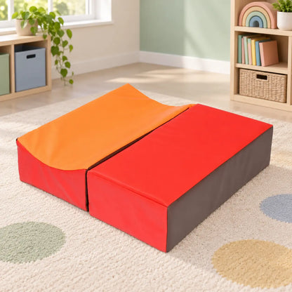 Early Years Rectangular Soft Play Toddle Block in a calm sensory learning room
