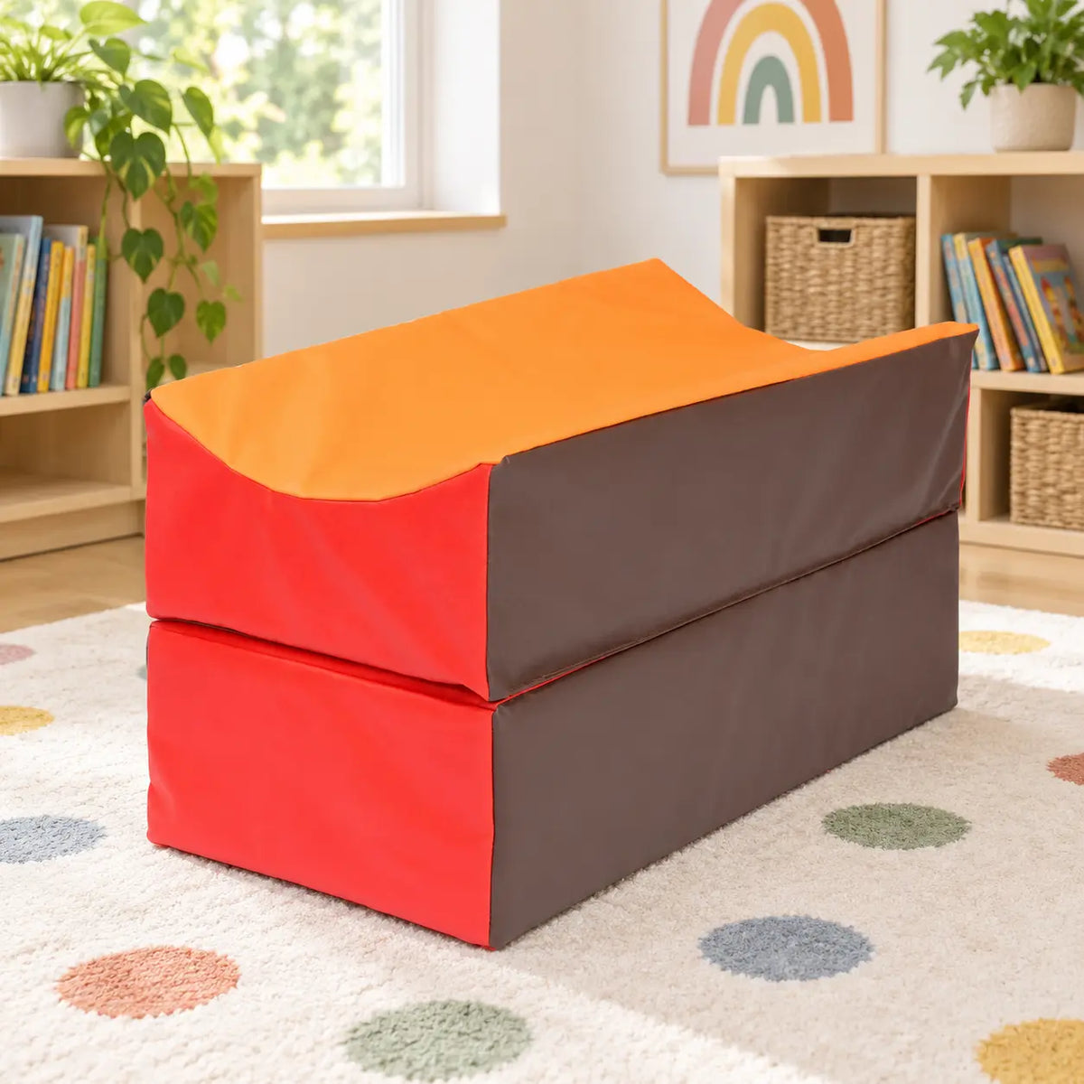 Early Years Rectangular Soft Play Toddle Block in a school activity corner