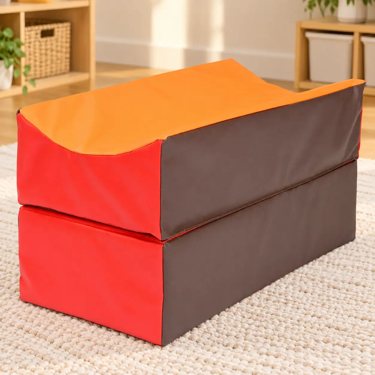 Early Years Rectangular Soft Play Toddle Block in a home playroom
