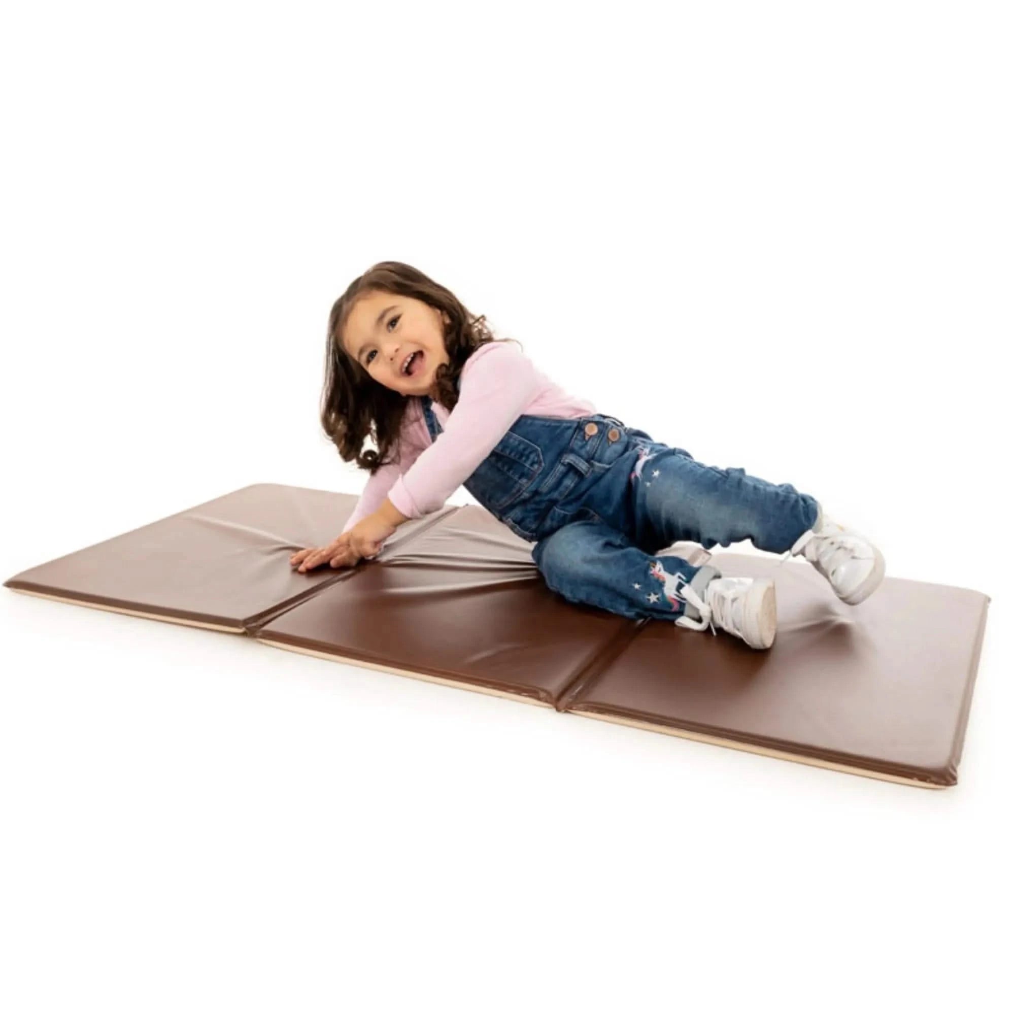 Early Years Value Sleep Mat set of 10 - Brown and Cream-Early Years Value Sleep Mat set of 10 - Brown and Cream
