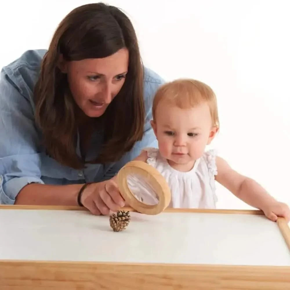 Easy Hold Wooden Hand Lens-Easy Hold Wooden Hand Lens