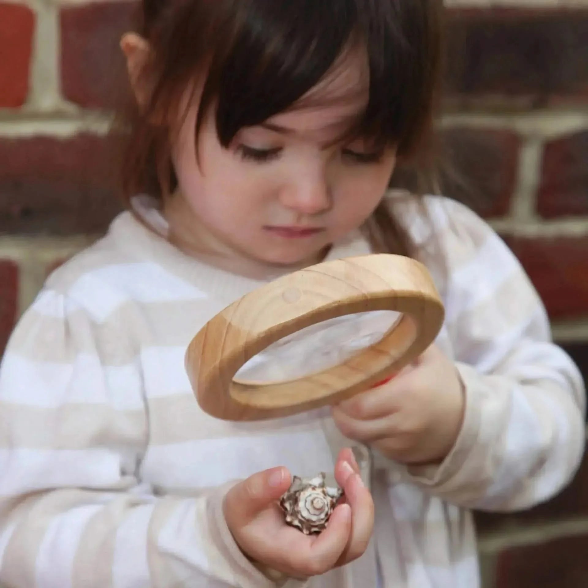 Easy Hold Wooden Hand Lens-Easy Hold Wooden Hand Lens