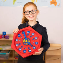 Educational Advantage Time Teacher Manual Clock-Educational Advantage Time Teacher Manual Clock