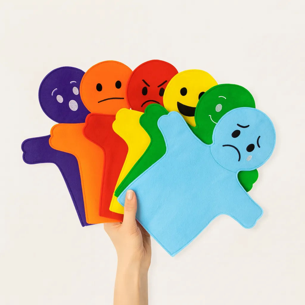 Emotions Puppet Set Educational Puppets Emotions,Emotional resources,Emotion learning ...