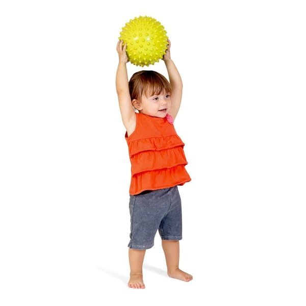 Edushape 18cm Sensory Ball, Immerse your little ones in a world of sensory delight with the Edushape 18cm Sensory Ball. This soft textured ball is the perfect first ball for young children, providing tactile exploration and stimulating their senses.With its nubby texture, this Edushape 18cm Sensory Ball offers a unique sensory experience that children will appreciate. The soft and easy-grip surface makes it easy for small hands to hold and catch. As children interact with the ball, they develop their fine a