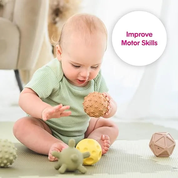 Edushape Baby Sensory Balls Boho Chic-Edushape Baby Sensory Balls Boho Chic