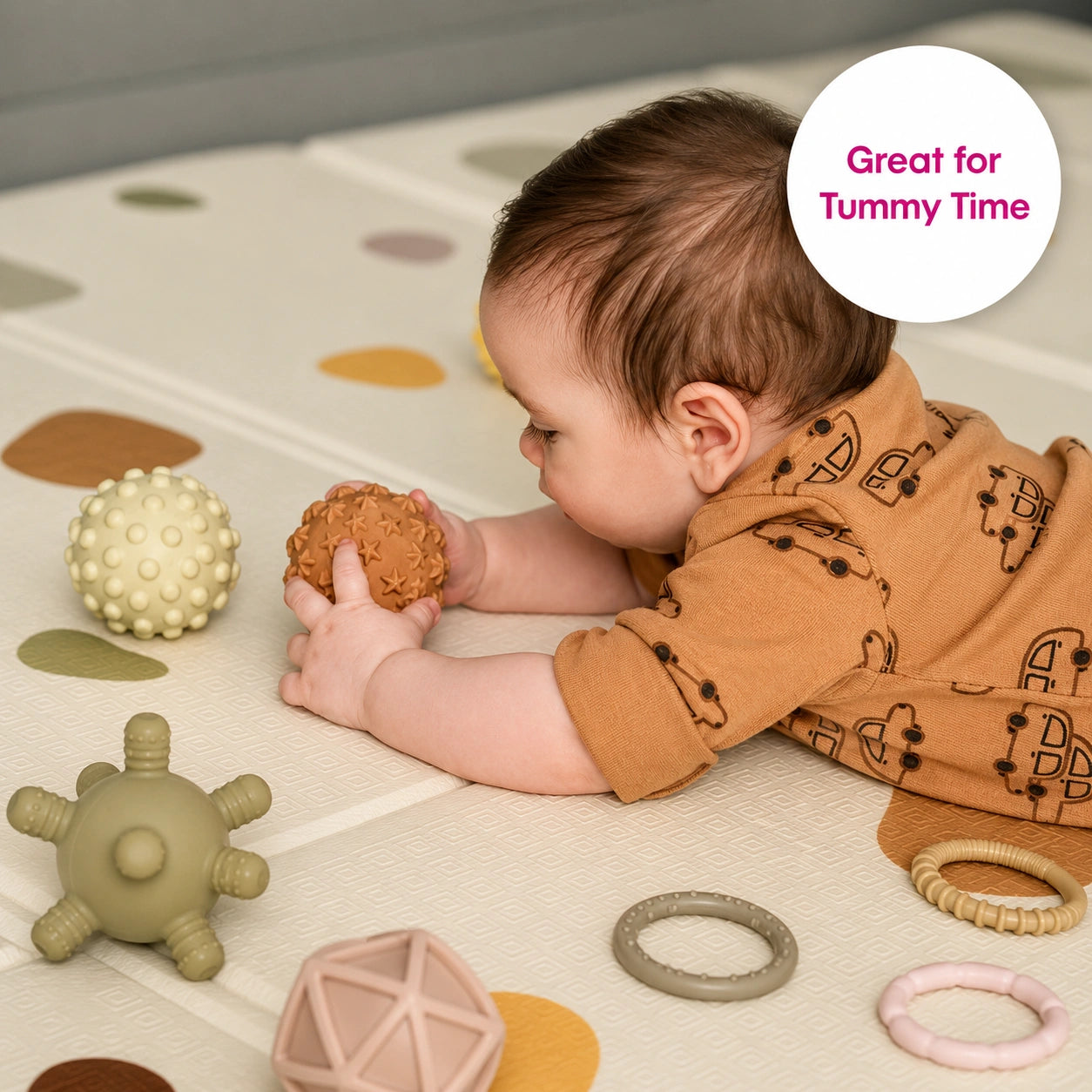 Edushape Baby Sensory Balls Boho Chic-Edushape Baby Sensory Balls Boho Chic