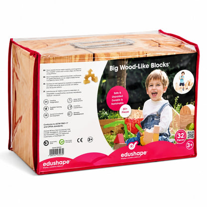 Edushape Big Wood Like Foam Blocks-Edushape Big Wood Like Foam Blocks