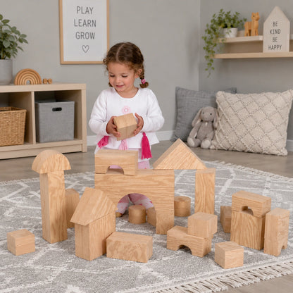 Edushape Big Wood Like Foam Blocks-Edushape Big Wood Like Foam Blocks